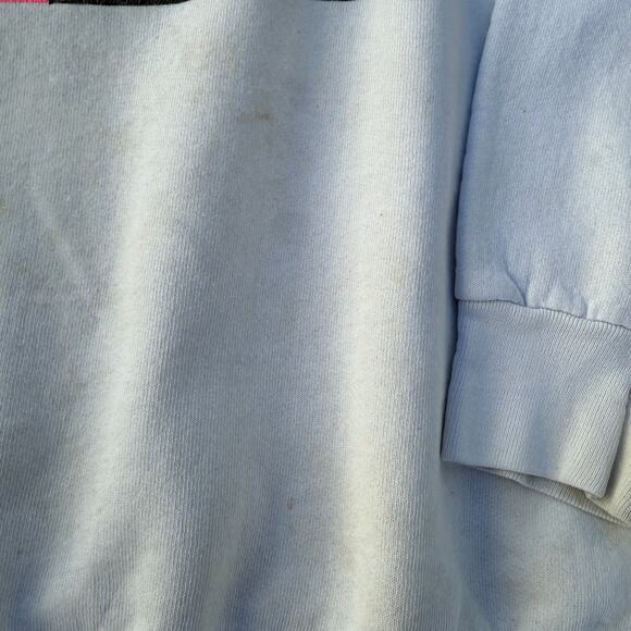 Vintage 80's Washington D.C. White Pink Split Crewneck Pullover Sweatshirt Sz XL - Picture 4 of 8